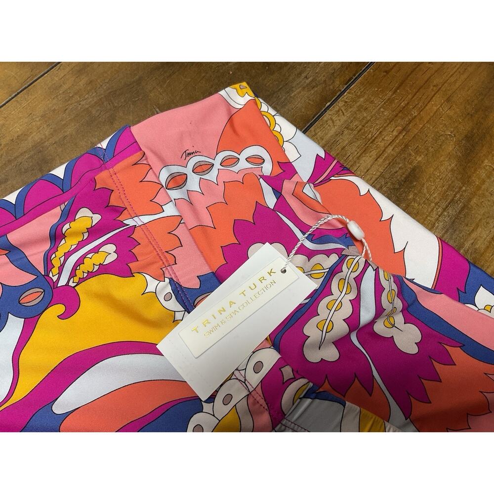 Trina Turk Multicolor Sevilla Swim Coverup Pants Size Small NWT - Picture 3 of 10
